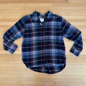 Multi-color American Eagle plaid flannel